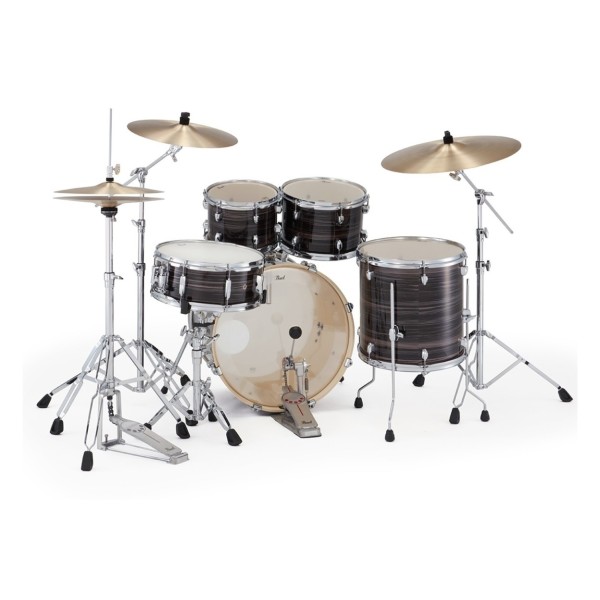 Pearl Export 20" Fusion Drum Kit With D-50 Drum Throne, Metallic Amethyst Twist