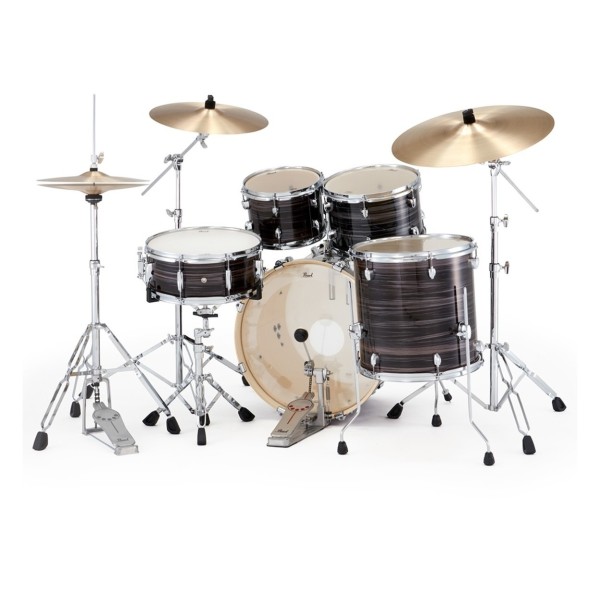 Pearl Export 20" Fusion Drum Kit With D-50 Drum Throne, Metallic Amethyst Twist