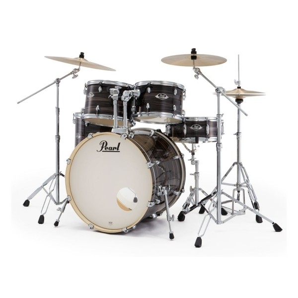 Pearl Export 22" Rock Drum Kit With D-50 Drum Throne, Metallic Amethyst Twist