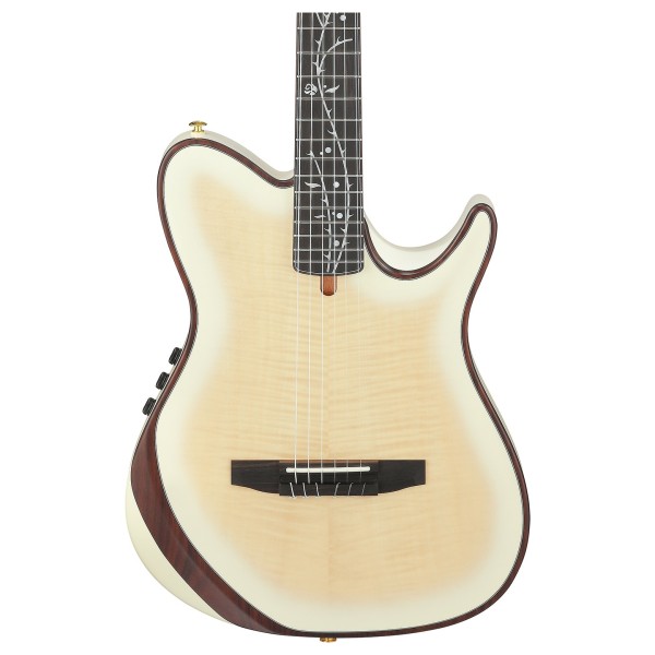 Ibanez TOD100FMN Tim Henson Signature Flamed Maple Top, Toasted Marshmallow Matte - body