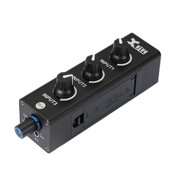 XVive PX-A Portable 3-Channel Mixer, Angle