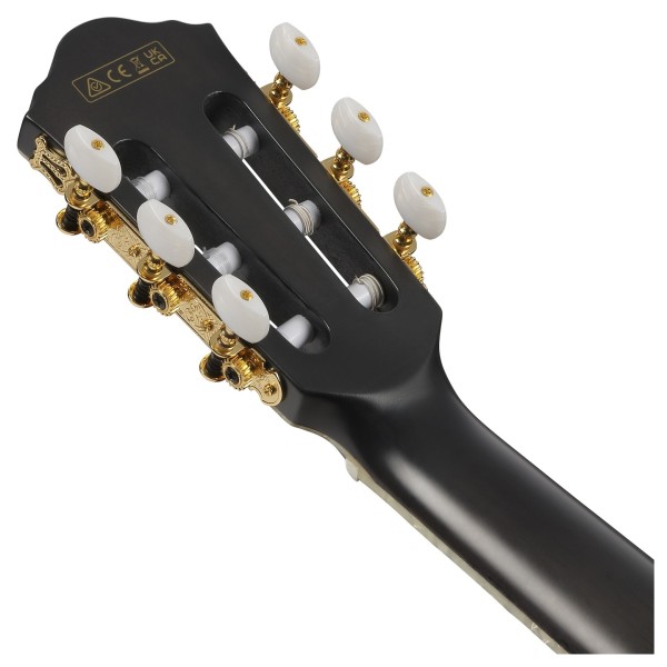 Ibanez TOD20FMN Tim Henson Signature, Black Burst Fade Low Gloss - back of headstock