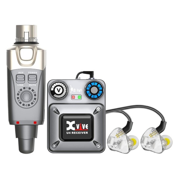 Xvive U45T9 - 2.4 Ghz Wireless In Ear Monitor System Plus In Ear Monitors & Case