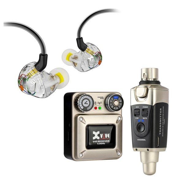 Xvive U45T9 - 5.8 Ghz Wireless In Ear Monitor System Plus In Ear Monitors & Case - Alternative