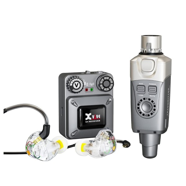 Xvive U45T9 - 2.4 Ghz Wireless In Ear Monitor System Plus In Ear Monitors & Case - Alternative