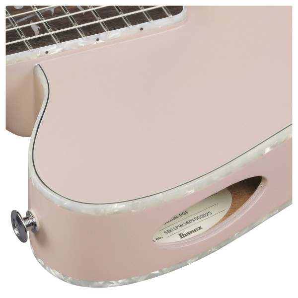 Ibanez TOD10N Tim Henson Signature, Pearl Pink Flat - sound port