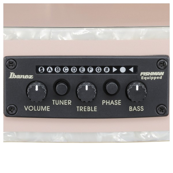 Ibanez TOD10N Tim Henson Signature, Pearl Pink Flat - controls