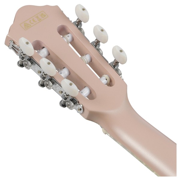 Ibanez TOD10N Tim Henson Signature, Pearl Pink Flat - back of headstock