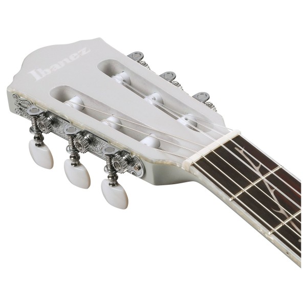 Ibanez TOD10N Tim Henson Signature, Silver Metallic Flat - headstock