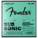 Fender 9050L Stainless Steel Flatwound Bass Strings, 45-100