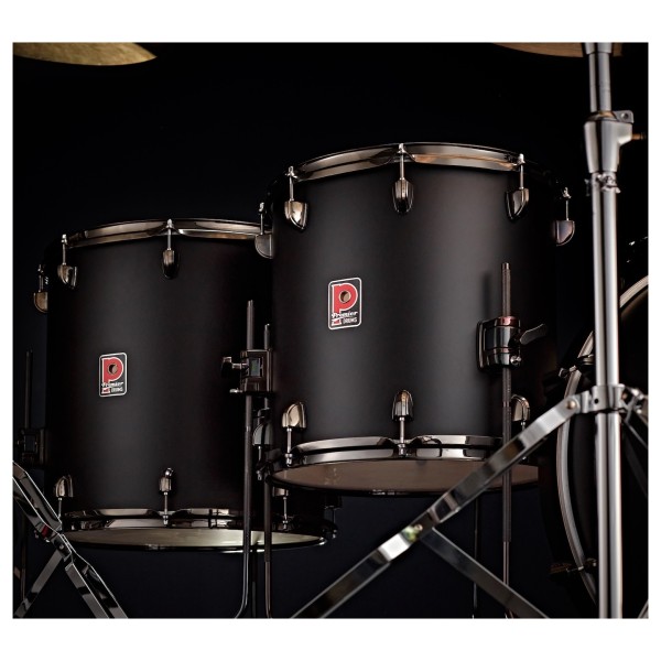 Premier Artist 22" 8pc Double Bass Drum Shell Pack, Matte Black