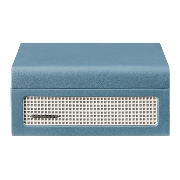 Crosley Voyager CD Player, Washed Blue - Front Closed