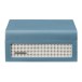 Crosley Voyager CD Player, Washed Blue - Front Closed