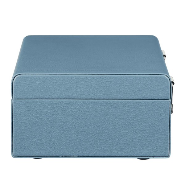 Crosley Voyager CD Player, Washed Blue - Side