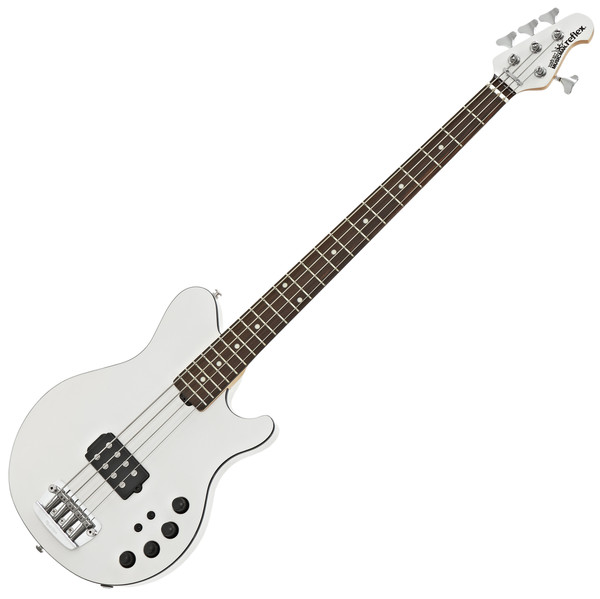 Music Man Reflex H Bass Guitar, RN, White