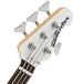 Music Man Reflex H Bass Guitar, RN, White