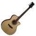 Dean Exotica Plus Solid Top Electro Acoustic Guitar, Natural Gloss