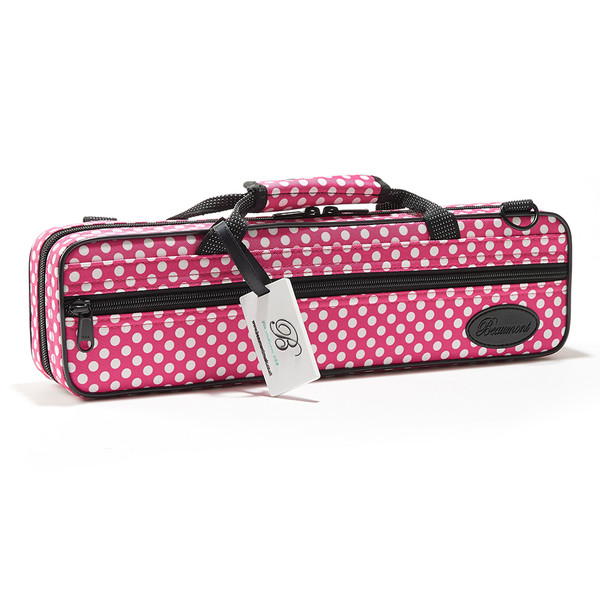 Beaumont Pink Polka Dot Flute Case