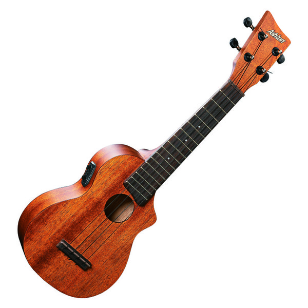 Ashton UKE220EQ Electro Acoustic Soprano Ukulele, Mahogany at Gear4music