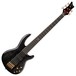 Dean Edge Pro 5-String Bass Guitar, Trans Black