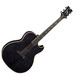 Dean Mako Dave Mustaine Flamed Electro Acoustic Guitar, Trans Black