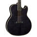 Dean Mako Dave Mustaine Flamed Electro Acoustic Guitar, Trans Black