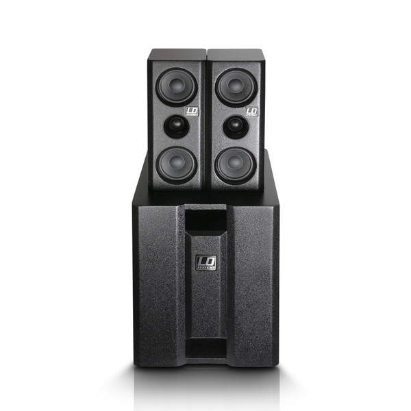 LD Systems DAVE8XS Compact Active PA System, Black