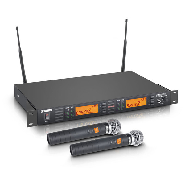 LD Systems Wireless Microphone System with 2 x Handheld Microphones