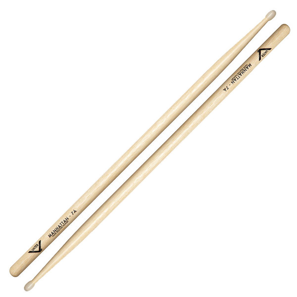 Vater Hickory 7A Manhattan Nylon Tip Drumsticks