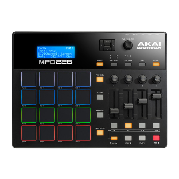 Akai MPD226 Pad Controller with Faders 
