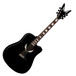 Dean V-Wing Thin Body Electro Acoustic Guitar, Classic Black