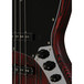 Fender Limited Edition Sandblasted Jazz Bass, Crimson Red Trans