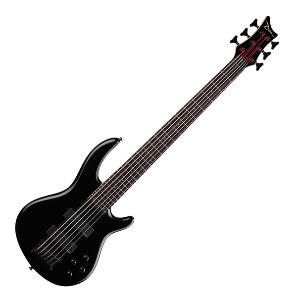 Dean Edge 6 String Bass Guitar, Classic Black