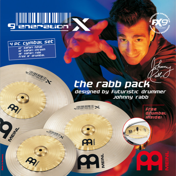 Meinl GX-12/16/18 Generation X The Rabb Pack Cymbal Set