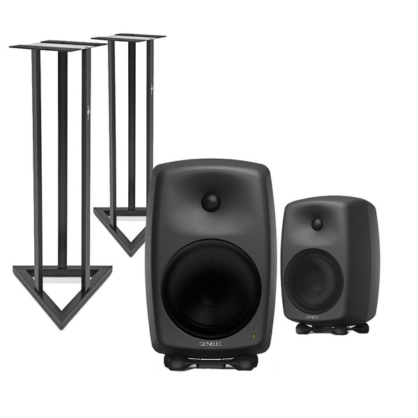 Genelec 8050B Bi-Amped Studio Monitors with Stands (Pair)