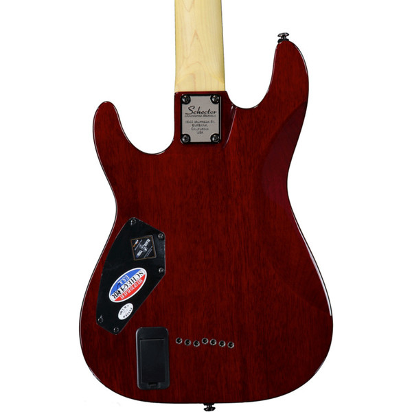 Schecter Damien Elite-7 7-String Guitar, Crimson Red - Ex Demo at