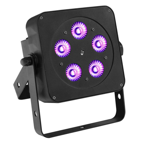 LEDJ Slimline 5Q5 RGBW LED Par Can, Black Housing