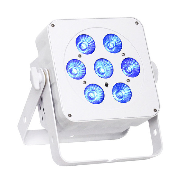 LEDJ Slimline 7Q5 RGBW LED Par Can, White Housing
