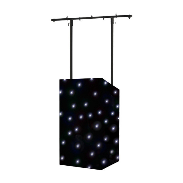 Equinox MICRON DJ Booth LED Starcloth System, Black Cloth, CW