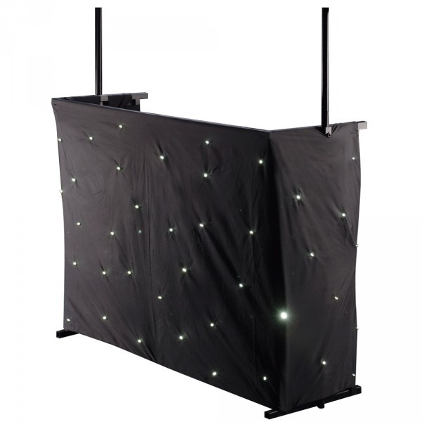 LEDJ DJ Skirt LED Starcloth System, Black Cloth, CW