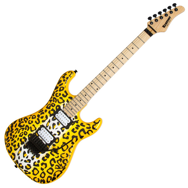 Kramer Pacer Vintage Satchel Signature Guitar, Yellow Leopard