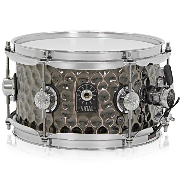 Natal 10'' x 5.5'' Hand Hammered Snare Drum, Nickel