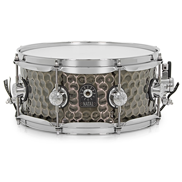 Natal 12'' x 5.5'' Hand Hammered Snare Drum, Dark Bronze