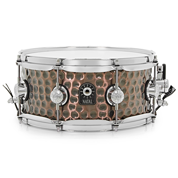 Natal 12'' x 5.5'' Hand Hammered Snare Drum, Dark Copper