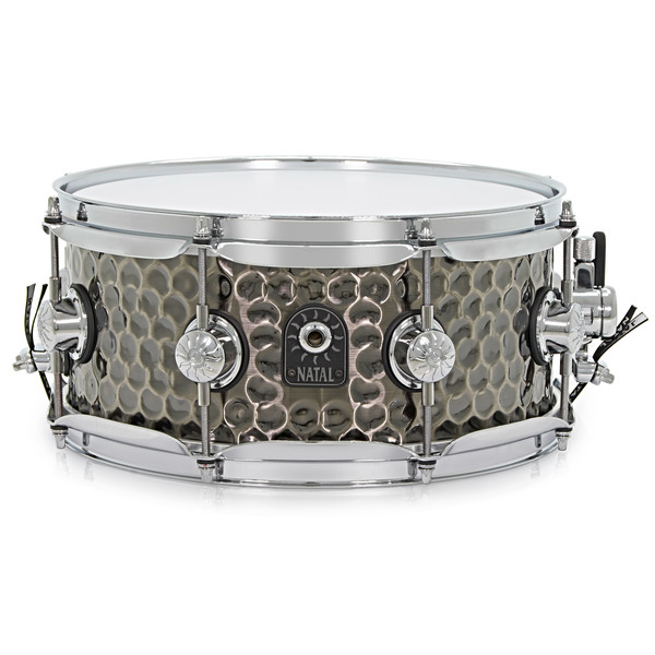 Natal 12'' x 5.5'' Hand Hammered Snare Drum, Nickel