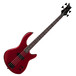 Dean Edge 09 Bass Guitar, Metallic Red