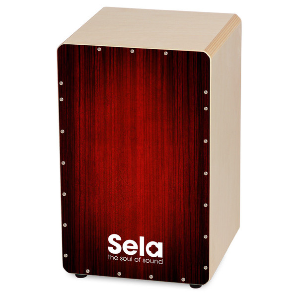 Sela Varios Pre Assembled Cajon with Removable Snare System, Red