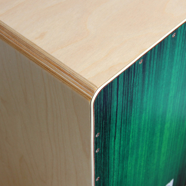 Sela Varios Pre Assembled Cajon with Removable Snare System, Green