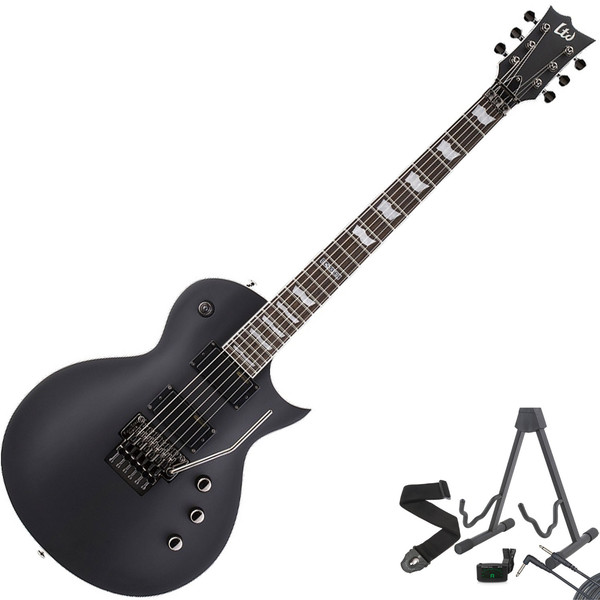 ESP LTD EC-331FR Electric Guitar, Black Satin + Free Gifts