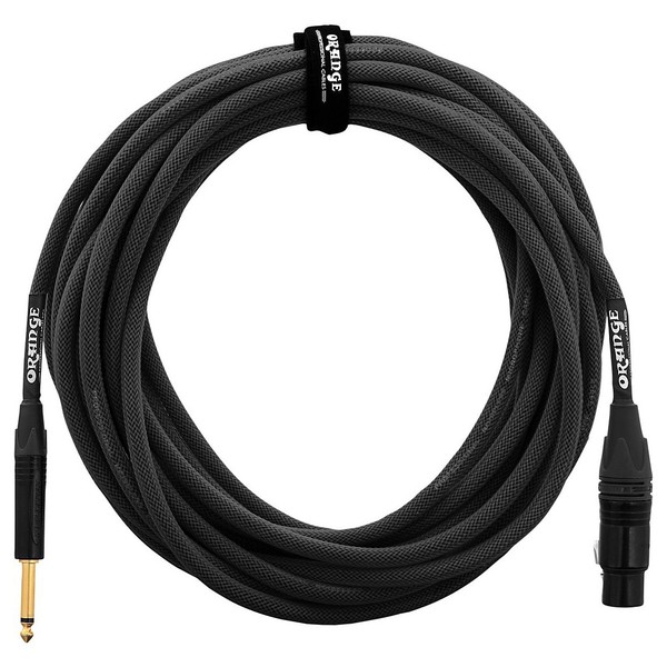 Orange 30ft Jack/XLR Microphone Cable, Black